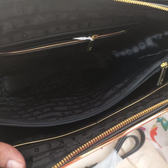 Authentic Ted Baker Medium Tote Bag Black - Picture 8 of 16